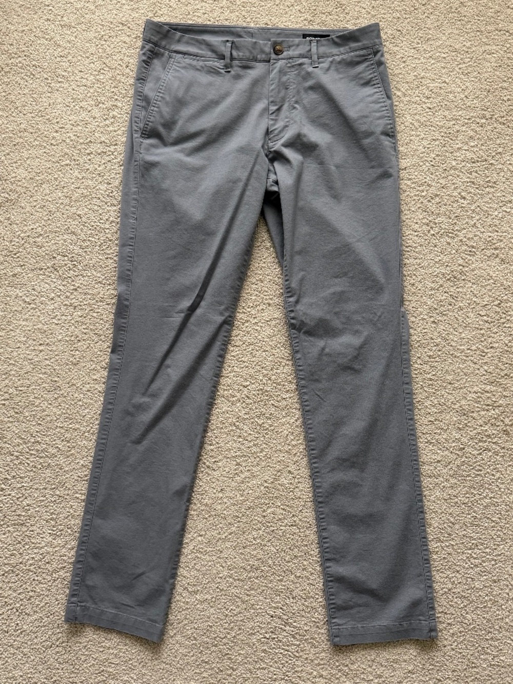 Bonobos Tailored Fit Gray Chino Pants 33x34